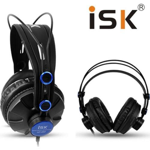 Pro Monitor Studio DJ Headphones ISK HP680 Dynamic 1200mW Powerful Over Ear Earphone Noise Cancelling HiFi Headset Auriculars
