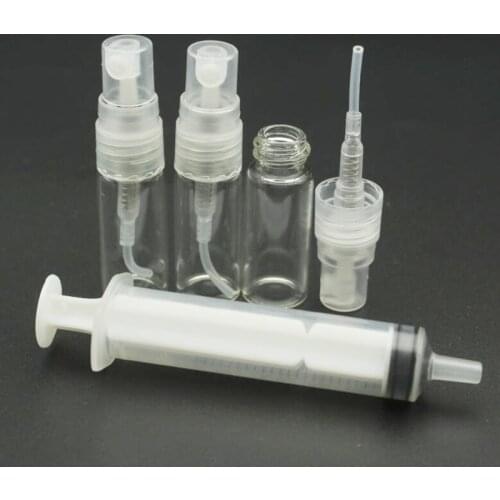 100Pcs/Lot 3ML Transparent glass Spray Bottle Small Cosmetic Packing Atomizer Perfume Bottles Atomizing Spray Liquid Container