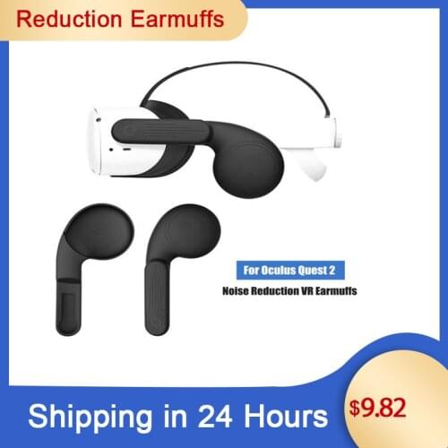 For Oculus Quest 2 VR Headsets Noise Reduction Earmuffs, Enhanced Headset Sound Muffs For Oculus Quest 2 Elite Strap Accessories