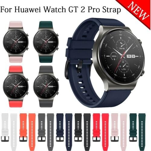 Official style Silicone Strap for Huawei Watch GT 2 Pro Replaceable wristband Fashion Bracelet Watchbands for huawei gt2 pro