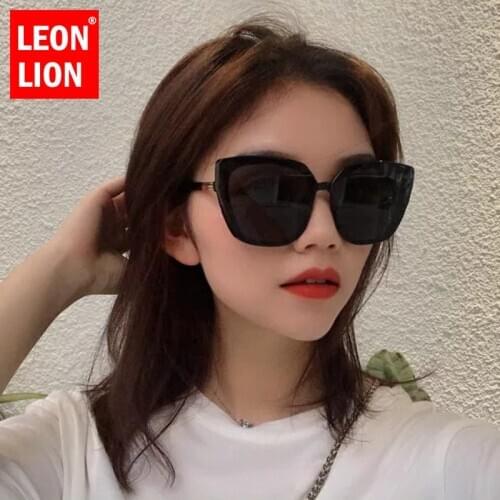 LeonLion Classic Retro Women Sunglasses Square Sunglasses Women 2021 Fashion Brand Design Sunglasses For Women Oversized Okulary