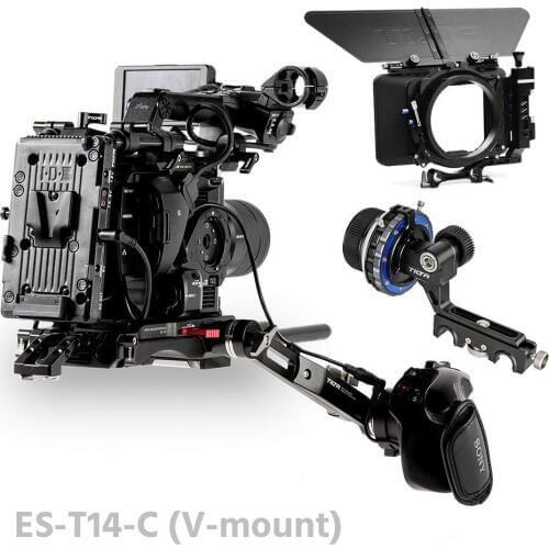 Tilta ES-T14-C FS5 Rig Kit Camera Rig FF-T03 follow focus 4*4 matte box Baseplate Extension armV-lock For SONY FS5 camera