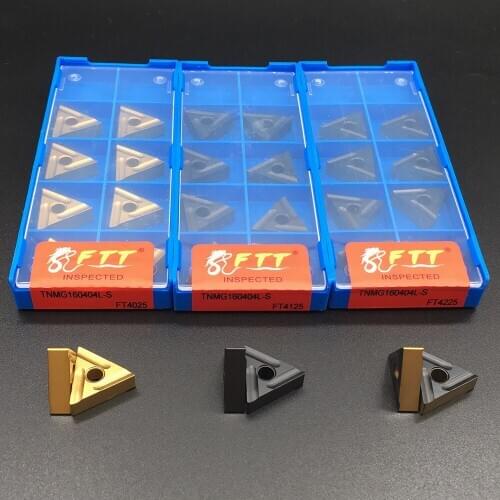 TNMG160404L-S FT4025+TNMG160404L-S FT4125+TNMG160404L-S FT4225 Each Of Ten Pieces External Turning Tool Carbide Insert For lathe