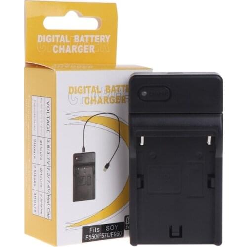 USB Battery Charger for sony NP-F550 F570 F770 F960 F970 FM50 F330 F930 Camera