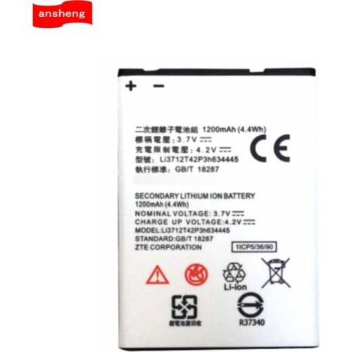 High Quality 1200mAh LI3712T42P3H634445 battery for ZTE V815W Blade A112 L110 Cellphone