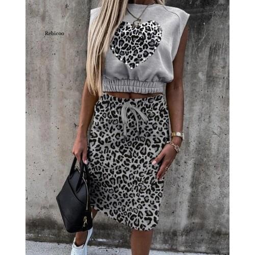 Summer Women Skirt Suits Solid Color Sexy Sleeveless Tops Drawstring Skirt Set Casual Lady Two Piece Sets Streetwear