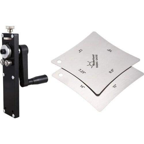 2Pcs Guitar Fingerboard Fretboard Saddle Nut Radius Gauge with Alloy Guitar Fretwire Bender