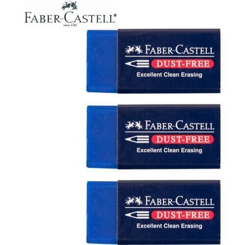 3pcs/lot Faber Castell Colored Pencil Eraser,DUST FREE novelty erasers school-rubbers Specially Formulated for art and graphic