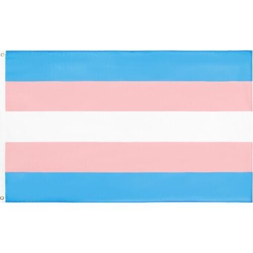 3x5FT LGBT Trans Rainbow Banner Transgender Pride Flag