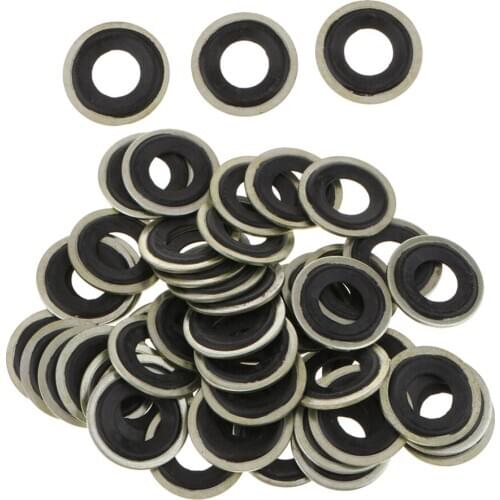 50x Engine Oil Drain Plug Metal Washer Seal Gasket for GM for Chevrolet for Dorman