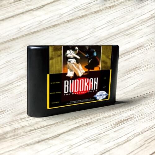 Budokan - The Martial Spirit - USA Label Flashkit MD Electroless Gold PCB Card for Sega Genesis Megadrive Video Game Console