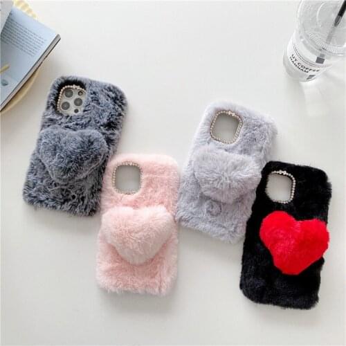 Fluffy Plush Fur Furry Soft Silicone Case For VIVO V20 V20SE V19 V17 V15 V11 Y20 Y20S Y19 Y17 Y15 12 Y11 S1 Pro X60 X50 Carcasas
