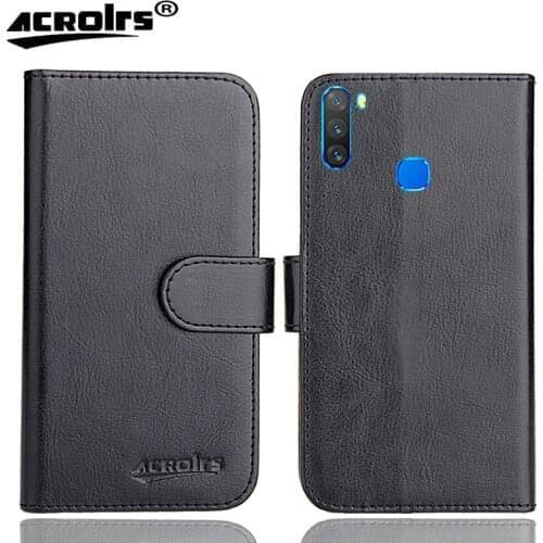 Infinix Note 6 Case 6.01" 6 Colors Flip Soft Leather Crazy Horse Phone Cover Stand Function Cases Credit Card Wallet