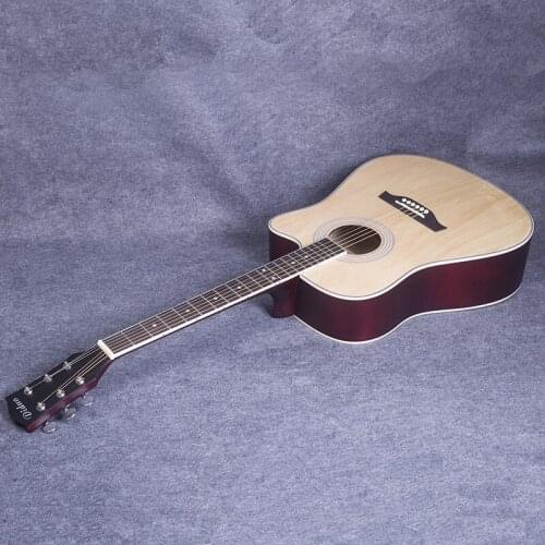 Aesthetic Trainer Guitar Wood Bridge Girl Travel Acoustic Guitar Travel High Quality Chitarra Elettrica Music Guitar DL60JT