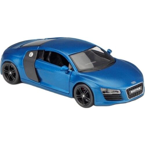 1:24 Audi R8 Metal Luxury Vehicle Diecast Pull Back Cars Model Toy Collection Xmas Gift