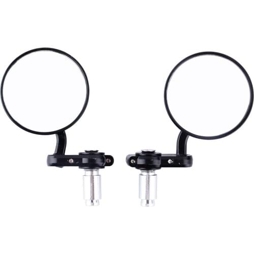 1 Pair Motorcycle Mirrors Bar End Mirror Cafe Racer Fit For Most Motorcycles Universial For Honda Suzuki Yamaha Street Bike