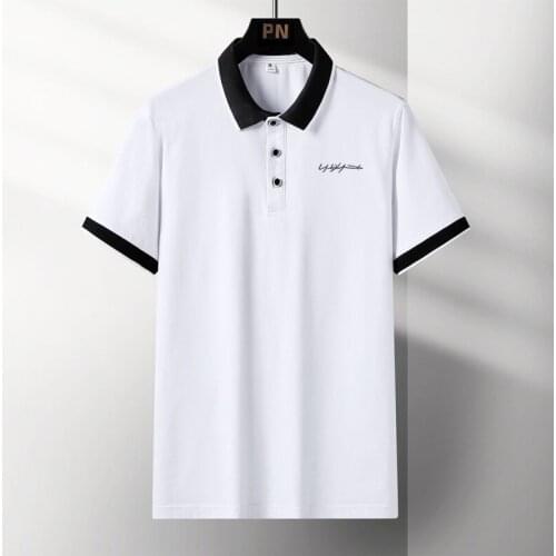 KKSKY Mens Polo Shirts Summer Cotton Polo Shirts for Men 2021 Casual Short Sleeve Button Polo Teeshirt Homme Plus Size M-5XL New