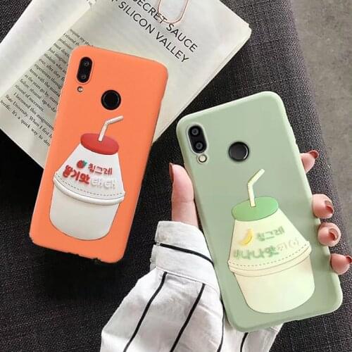 3D Patterned Banana Milk Soft TPU Case Cover sfor Xiaomi Redmi Note 7 5 S2 6A 4X 4A GO Mi 8 Lite 9 SE A2 Mix 2S F1 Silicon Coque