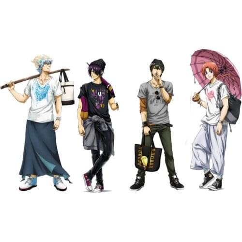 Japan Anime GINTAMA Shimura ShinpachiKagura Acrylic Stand Figure Model Plate Cosplay Desk Toy