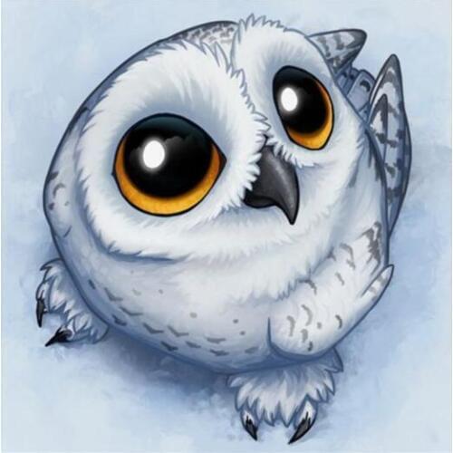 TOUOILP square full Diamond Painting "GRATIS" Witte Vogel