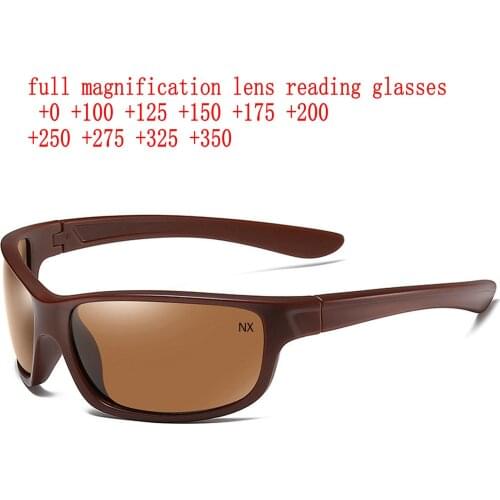 Sports Full Reading Sunglassesr Men Wrap Around Comfortable Simple Stylish Readers Safety Protection -Not Bifocals NX