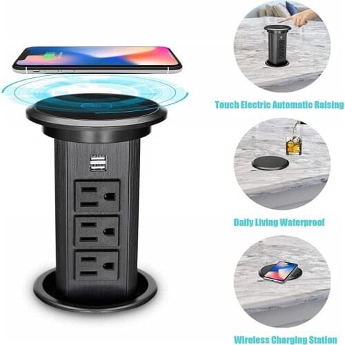 Smart Home pop up socket outlet kitchen worktop sockets and office power socket