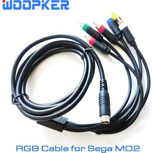 1.8m/6ft RGBS/RGB Cable Color Monitor Component Cables Replacement for Sega MD2 Game Console Accessories