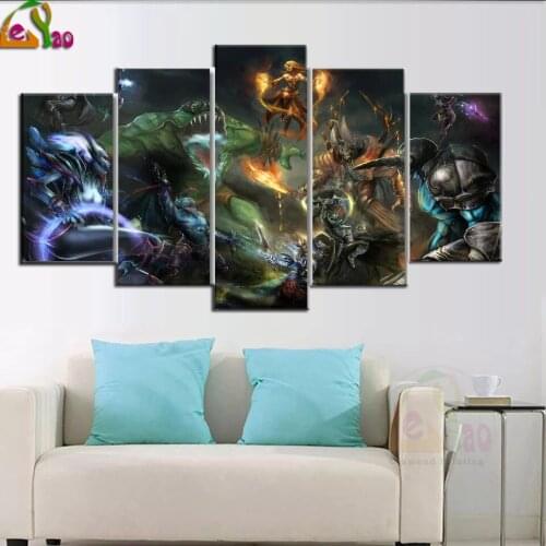 5d Monster war 5 pcs Diamond Painting full round Diamond embroidery 5d diy diamond mosaic square multi-picture home decor