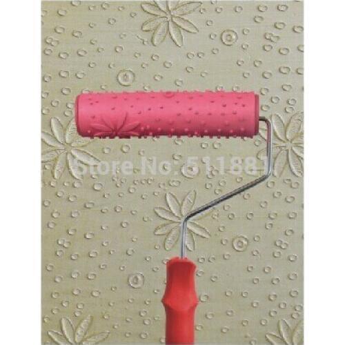 7'' NCCTEC print roller flower mould FREE shipping 180mm rubber print roller liquid wallpaper mould print
