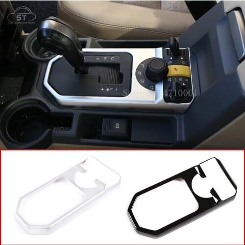 Black Car Center Console Gear Shift Frame Panel Cover Trim ABS Plastic For Land Rover Discovery 3 2004-2009 Decoration Accessory