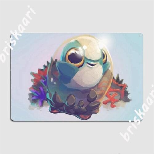 Cuddlefish Baby Subnautica Metal Signs create Club Party Plaques Bar Cave Tin sign Posters