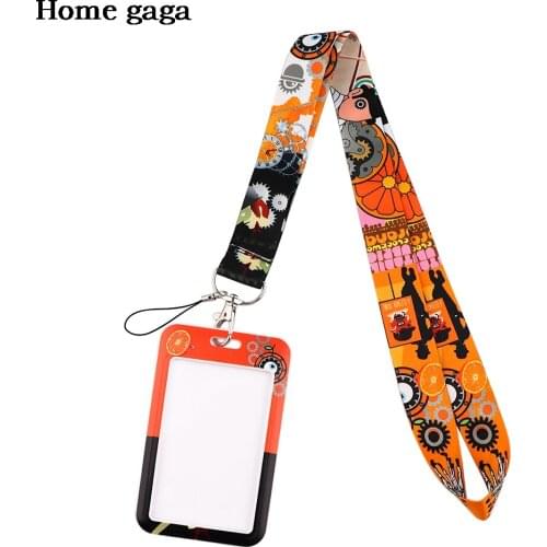 DB538 Cartoon Lanyard Keychain Classic Horror Movie Ribbon Hanging Rope Keyring Cell Phone Neck Strap Key Ring