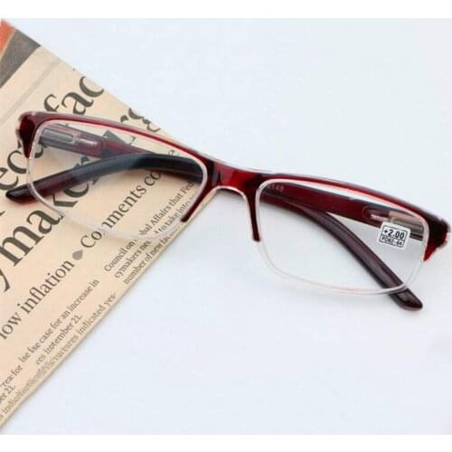 DesignerReading Glasses Mens Female Anti-fatigue Black Plastic Frame Prescription Eyeglasses +100 125 150 To +400 R077