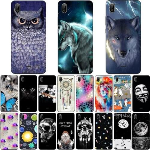 For BQ 6045L NICE Case Wolf Silicon TPU Fundas for bq 6045l nice Cat Animal Shell Bag Housing Phone Cases