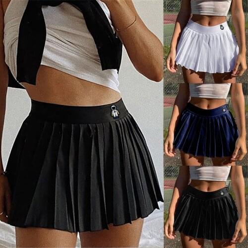 Gothic Casual Astronaut Embroidery High Waist Woman‘s Skirts y2k Summer Fashion Pleated Skirt Short 2021 Girls Mini Skirt юбка