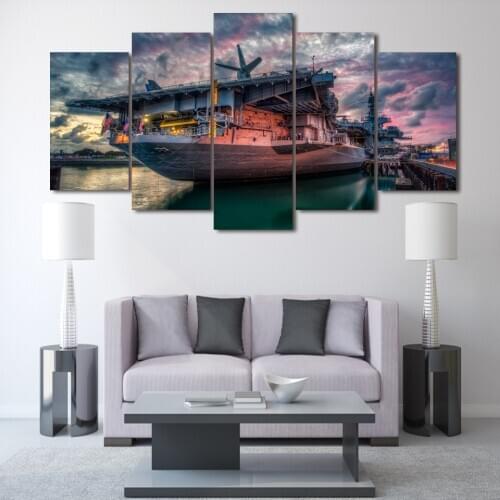 HD Printed san diego bay uss midway Painting on canvas room decoration print poster picture canvas Free shipping/ny-1773
