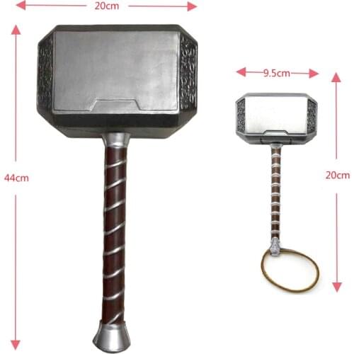 1:1 Hammer 's Hammer Toys Custome Cosplay metal Hammer stage property PU/metal Kids Gift 44cm/20