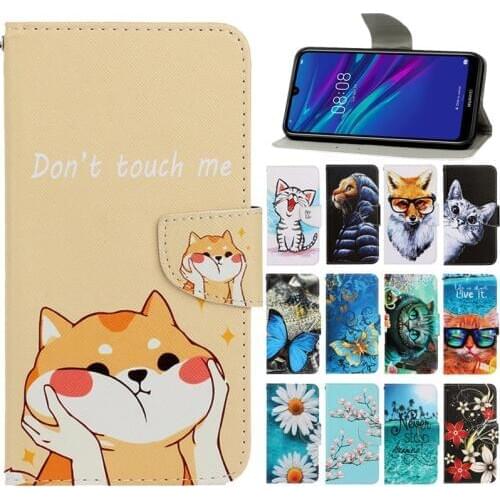 Honor 8A Leather Case on For Coque Huawei Honor 8A Case Huawei Honor8A 8 A JAT-LX1 Cover Magnetic Flip Wallet Phone Cases Etui