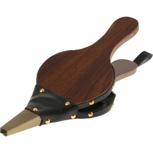 Mini Vintage Wooden Manual Handmade Air Blower Fan Blower for Barbecue Fire Bellows Outdoor Cooking Picnic Camping Hiking