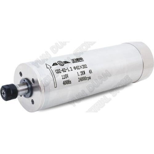 Changsheng 1.2KW 24000RPM 62MM Water Cooled Spindle Motor 3PH 220V AC 1200W for CNC engraving Carving machine Router Woodworking