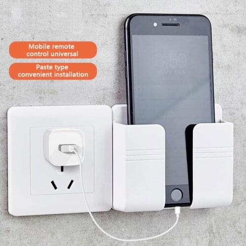 Wall-Mounted Mobile Phone Holder Wall Mobile Phone Charging Placement Rack Wall Bedside Fixed Paste Bathroom Kitchen Bracket