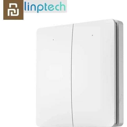 Xiaomi Linptech Zero Line Fire Wire Wall Switch Smart Remote Control Self-generation Wireless Key Light Switch for Mi home APP