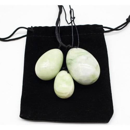 Natural Crystal Jade Egg Women Postpartum Repair Beauty Vaginal Eggs Tightening Exercise Kegel Fitness Youni Massage Ball
