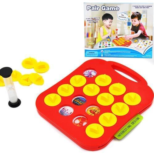 New Arrival Children Memory Training Matching Pair Game Early Education Interactive Toy Parent Child Link Up Chess Puzzle Toys