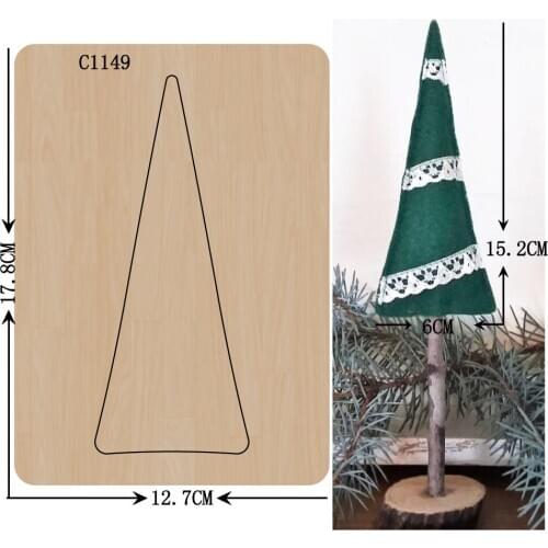New Christmas tree Wooden die Scrapbooking C-1149 Cutting Dies Multiple sizes