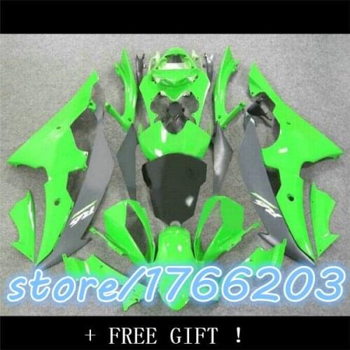 Aftermarket Fairing Fit YZF R6 08-11 YZFR6 2008-2011 YZF-R6 Body Kit Green Black BBF