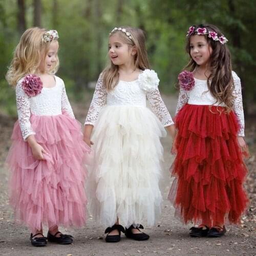 Girl Dress Baby Childrens Clothing Tutu Kids Princess Dresses Girls Clothes Wedding Evening Party Ball Gown