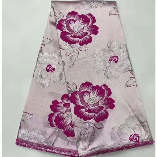 Latest African Brocade Jacquard Lace Fabric 2021 High Quality Embroidery French Nigerian Lace Fabrics For Party Dress VK4925