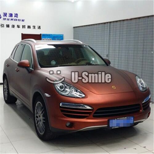 Premium Coffee Brown Matte Metallic Vinyl Film Roll Bubble Free For Vehicle Wraps