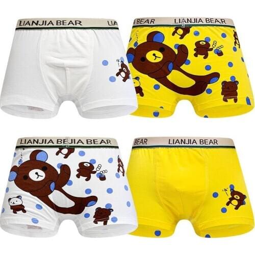 10Pcs/Lot Boy Shorts Children Underwear Boys Cotton Boxer Kids Panties 2-10Years
